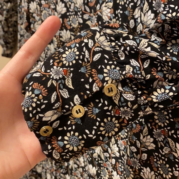 Loft Long Sleeved Midi Dress - Picture 7 of 9